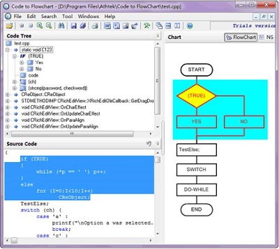 AthTek Code to FlowChart Converter